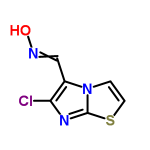 6-氯-咪唑并[2,1-b]噻唑-5-羧醛肟结构式_23576-85-4结构式