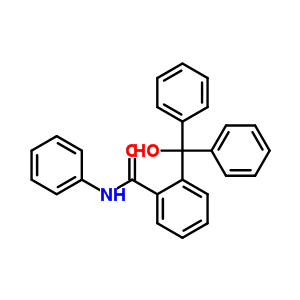 2-(羟基二苯基甲基)-N-苯基-苯甲酰胺结构式_23659-58-7结构式
