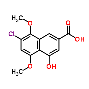 7-氯-4-羟基-5,8-二甲氧基-2-萘羧酸结构式_236751-71-6结构式