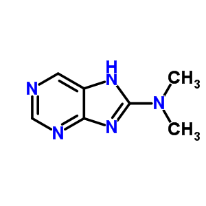 N,N-二甲基-9H-嘌呤-8-胺结构式_23687-23-2结构式