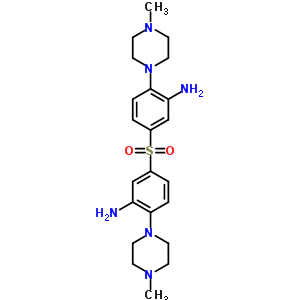 3,3-磺酰基双[6-(4-甲基-1-哌嗪)-苯胺结构式_23711-09-3结构式