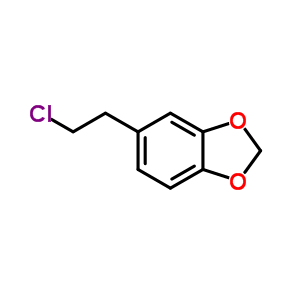 5-(2-氯乙基)-1,3-苯并二氧杂环戊烯结构式_23808-46-0结构式