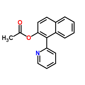 1-(2-吡啶)-, 2-乙酸酯2-萘酚结构式_23825-10-7结构式