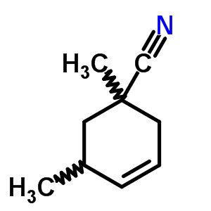 1,5-二甲基-3-环己烯-1-甲腈结构式_24054-25-9结构式