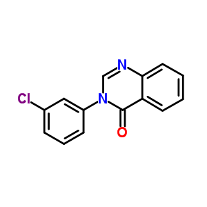 3-(3-氯苯基)-4(3H)-喹唑啉酮结构式_24122-26-7结构式