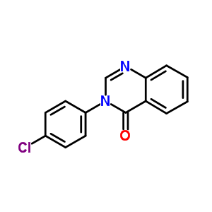 3-(4-氯苯基)-4(3H)-喹唑啉酮结构式_24122-31-4结构式