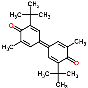 2-(1,1-二甲基乙基)-4-[3-(1,1-二甲基乙基)-5-甲基-4-氧代-2,5-环己二烯-1-基]-6-甲基-2,5-环己二烯-1-酮结构式_2417-00-7结构式