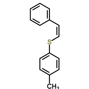 1-甲基-4-[[(1z)-2-苯基乙烯]硫代]-苯结构式_24182-83-0结构式
