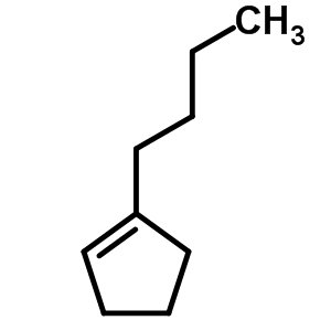 1-丁基环戊烯结构式_2423-01-0结构式