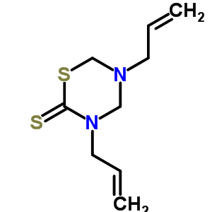 四氢-3,5-二-2-丙烯-1-基-2H-1,3,5-噻二嗪-2-硫酮结构式_2423-24-7结构式