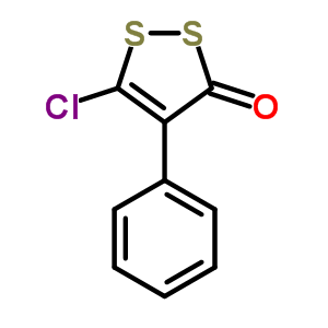 5-氯-4-苯基-3H-1,2-二硫醇-3-酮结构式_2425-05-0结构式