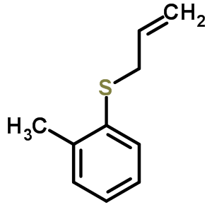 1-甲基-2-(2-丙烯-1-基硫代)-苯结构式_24309-31-7结构式