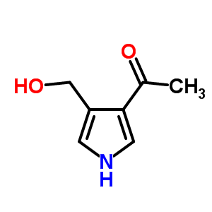 (9ci)-1-[4-(羟基甲基)-1H-吡咯-3-基]-乙酮结构式_24445-13-4结构式