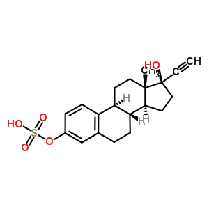 乙炔基雌二醇-3-硫酸酯结构式_24560-70-1结构式