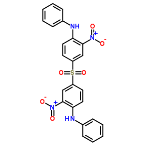 4,4-磺酰基双[2-硝基-n-苯基-苯胺结构式_24612-45-1结构式