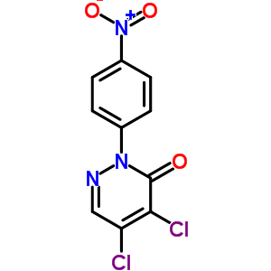 4,5-二氯-2-(4-硝基苯基)-3(2H)-吡嗪酮结构式_24725-60-8结构式 4,5-二氯-2-(4-硝基苯基)-3(2H)-吡嗪酮结构式_24725-60-8结构式