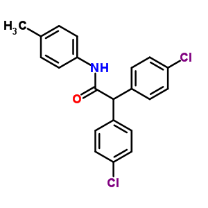 4-氯-a-(4-氯苯基)-n-(4-甲基苯基)-苯乙酰胺结构式_24765-99-9结构式