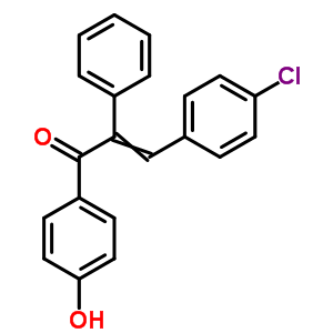 3-(4-氯苯基)-1-(4-羟基苯基)-2-苯基-2-丙烯-1-酮结构式_24845-41-8结构式