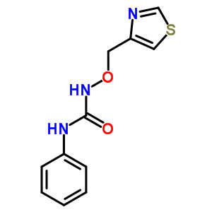 Urea,n-phenyl-n-(4-thiazolylmethoxy)-Structure,24885-85-6Structure Urea,n-phenyl-n-(4-thiazolylmethoxy)- Structure,24885-85-6Structure