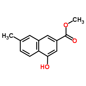 4-羟基-7-甲基-2-萘羧酸甲酯结构式_24894-74-4结构式