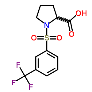 1-(3-(Trifluoromethyl)benzenesulfonyl)prolineStructure,251096-97-6Structure 1-(3-(Trifluoromethyl)benzenesulfonyl)proline Structure,251096-97-6Structure