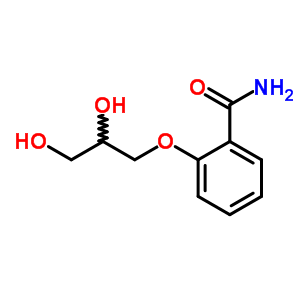 2-(2,3-二羟基丙氧基)-苯甲酰胺结构式_25238-94-2结构式
