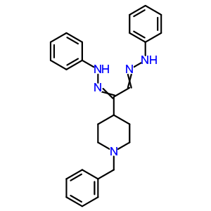 a-(2-苯肼基)-1-(苯基甲基)-4-哌啶乙醛 2-苯肼酮结构式_25260-03-1结构式
