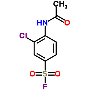 4-(乙酰基氨基)-3-氯-苯磺酰氟结构式_25300-04-3结构式