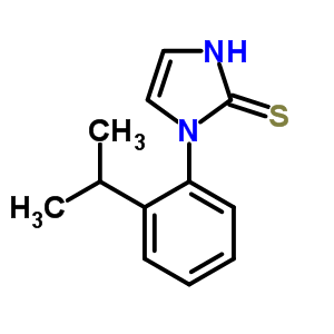 1-(2-异丙基苯基)-1H-咪唑-2-硫醇结构式_25372-32-1结构式