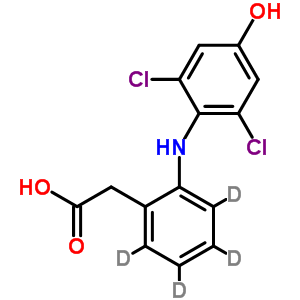 4’-羟基双氯芬酸-D4结构式_254762-27-1结构式