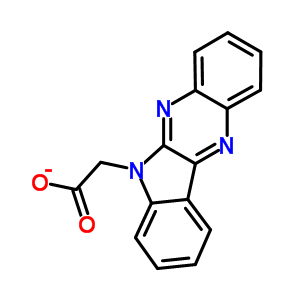 吲哚并[2,3-b]喹噁啉-6-乙酸结构式_25681-06-5结构式