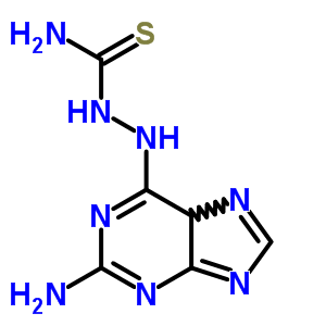 2-(2-氨基-9h-嘌呤-6-基)-肼硫代甲酰胺结构式_25732-32-5结构式