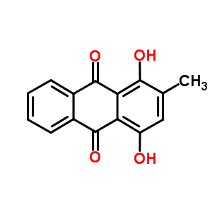 9,10-Anthracenedione,1,4-dihydroxy-2-methyl-Structure,2589-39-1Structure 9,10-Anthracenedione,1,4-dihydroxy-2-methyl- Structure,2589-39-1Structure