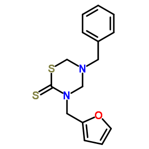3-(2-呋喃甲基)四氢-5-(苯基甲基)-2H-1,3,5-噻二嗪-2-硫酮结构式_26105-64-6结构式 3-(2-呋喃甲基)四氢-5-(苯基甲基)-2H-1,3,5-噻二嗪-2-硫酮结构式_26105-64-6结构式