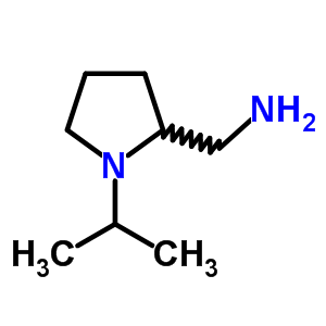 (1-异丙基-2-吡咯烷)甲胺结构式_26116-15-4结构式