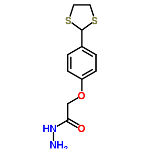 2-[4-(1,3-二硫烷-2-基)苯氧基]乙肼结构式_261959-05-1结构式