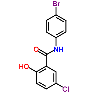 n-(4-溴苯基)-5-氯-2-羟基-苯甲酰胺结构式_2627-75-0结构式