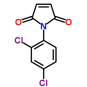 1-(2,4-二氯苯基)-吡咯-2,5-二酮结构式_26396-57-6结构式