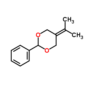 (9ci)-5-(1-甲基亚乙基)-2-苯基-1,3-二噁烷结构式_26419-14-7结构式
