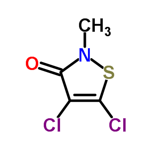4,5-二氯-2-甲基异噻唑-3-酮结构式_26542-23-4结构式