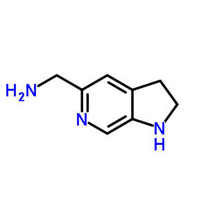 1H-吡咯并[2,3-C]吡啶-5-甲胺结构式_267876-19-7结构式