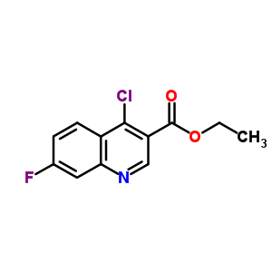 4-氯-7-氟喹啉-3-羧酸乙酯结构式_26893-13-0结构式