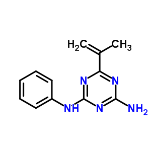 6-(1-甲基乙烯)-n2-苯基-1,3,5-三嗪-2,4-二胺结构式_27062-25-5结构式