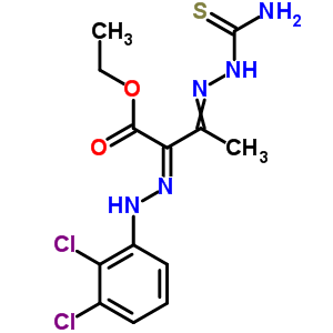 3-[2-(氨基硫氧代甲基)肼基]-2-[2-(2,3-二氯苯基)肼基]-丁酸乙酯结构式_27115-83-9结构式