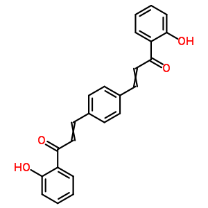 3,3-(1,4-亚苯基)双[1-(2-羟基苯基)-2-丙烯-1-酮结构式_27172-20-9结构式