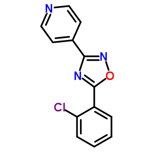 4-[5-(2-氯苯基)-1,2,4-噁二唑-3-基]-吡啶结构式_27199-40-2结构式