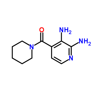 1-[(2,3-二氨基-4-吡啶)羰基]-哌啶结构式_273196-54-6结构式