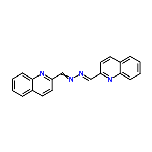 2-喹啉羧醛,2-(2-喹啉亚甲基)肼酮结构式_27346-97-0结构式