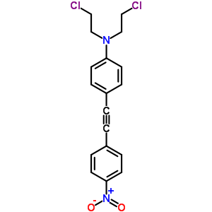 N,N-双(2-氯乙基)-4-[2-(4-硝基苯基)乙炔]-苯胺结构式_2735-16-2结构式