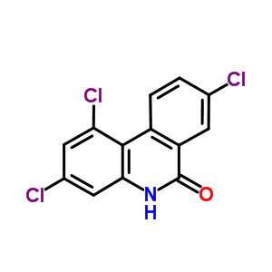 1,3,8-三氯-6(5H)-邻二氮杂菲酮结构式_27353-59-9结构式